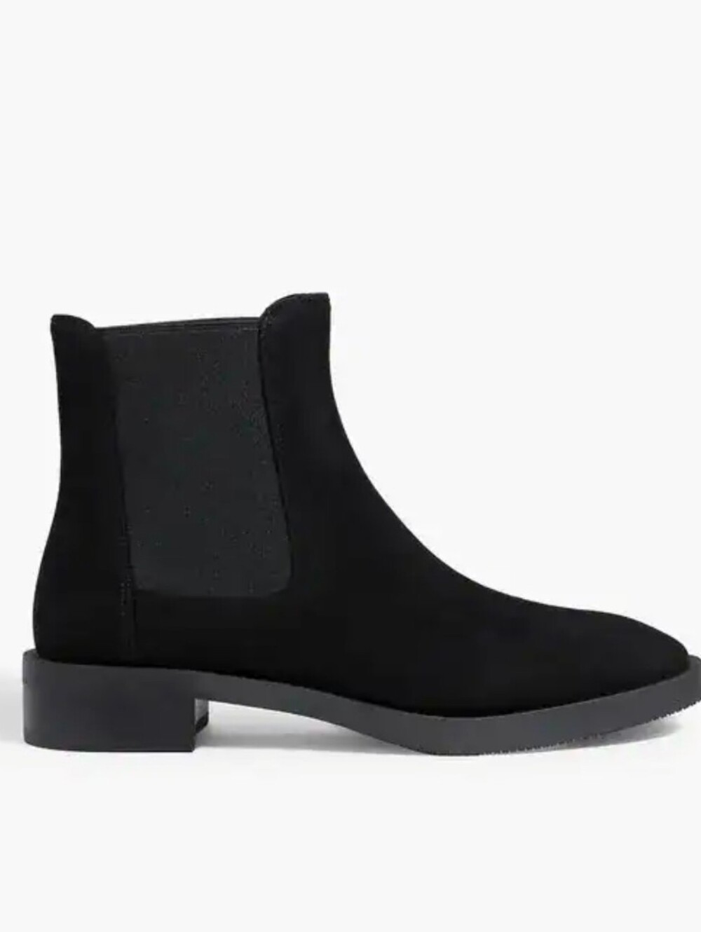 Stuart Weitzman Womems Black Suede Chelsea Boots Size 7 NWT